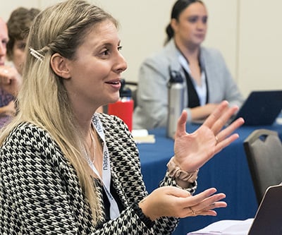 Pre-Conference - Woman asking a question